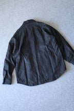 Yamauchi - Hemp flannel shirt jacket