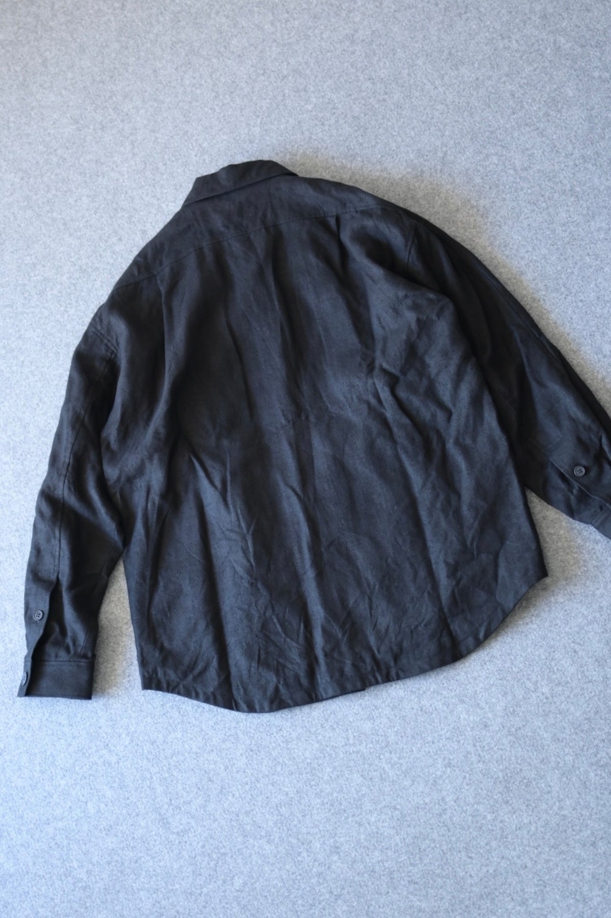 Yamauchi - Hemp flannel shirt jacket