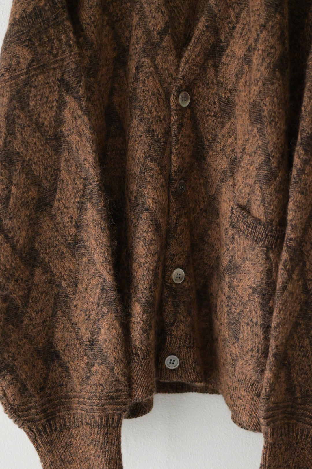 YASHIKI - Ochiba mohair Cardigan [ORANGE]