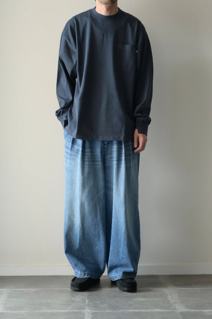 wonderland - Stitch L/S T-shirts [CHARCOAL]