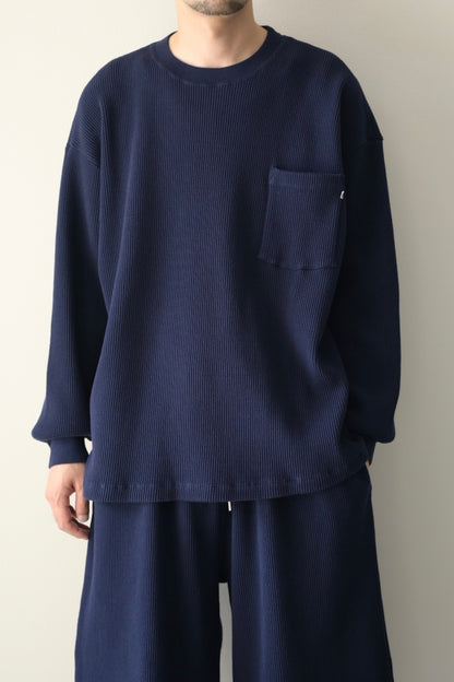 wonderland - Waffle L/S [DARK NAVY]