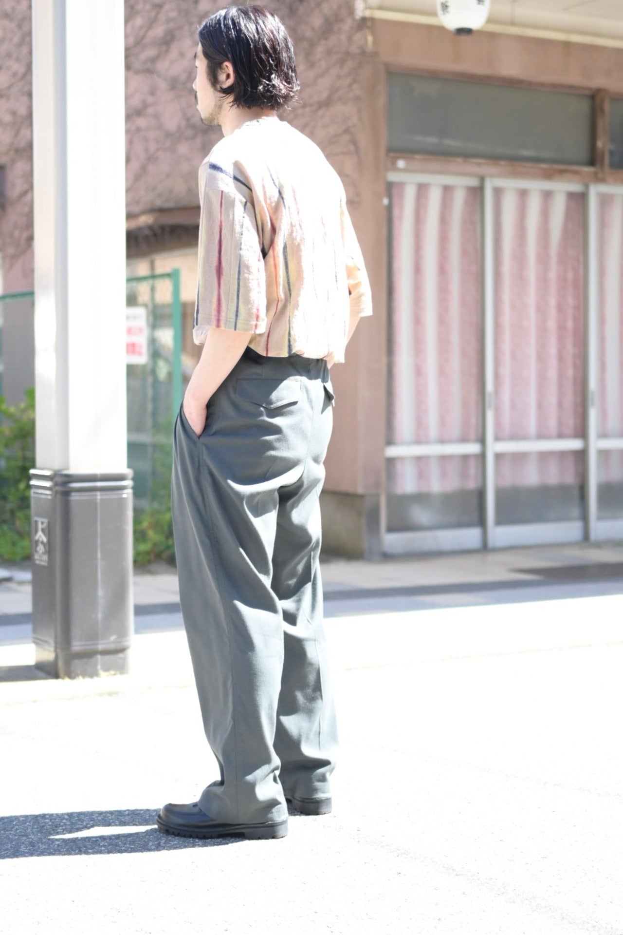 phebus - Doublecloth Three Tuck Pants