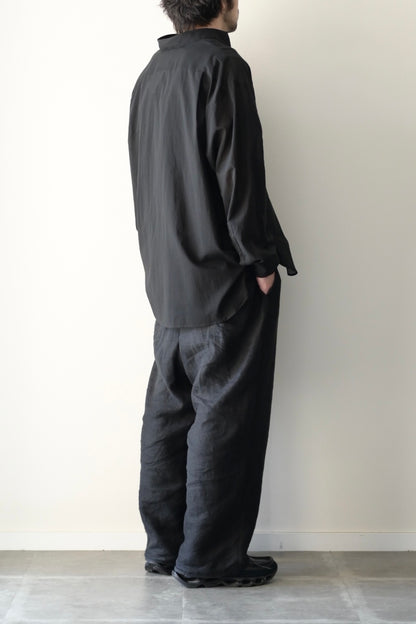 Blanc YM (ブランワイエム) - Superior Cotton Skipper Shirts [Black]