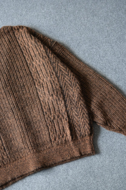 YASHIKI - Sekkei mohair Cardigan [ORANGE]