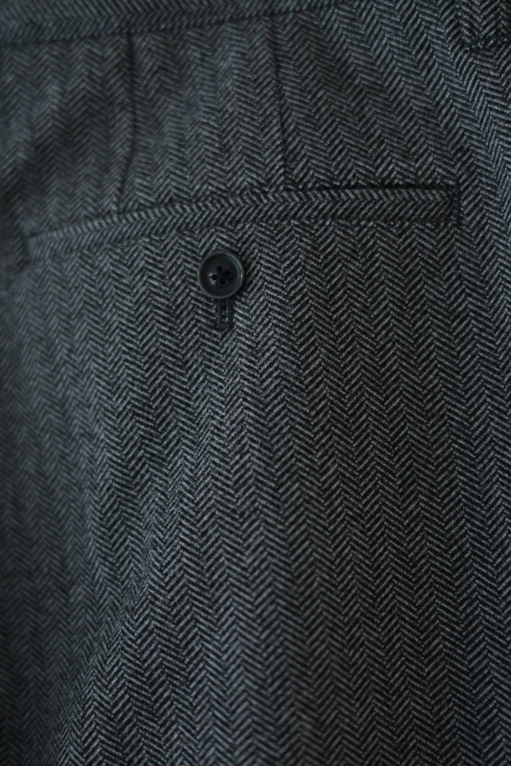 SAYATOMO - 2-Tack Herringbone Wide Slacks