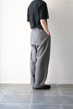 SAYATOMO - 2-Tack Herringbone Wide Slacks