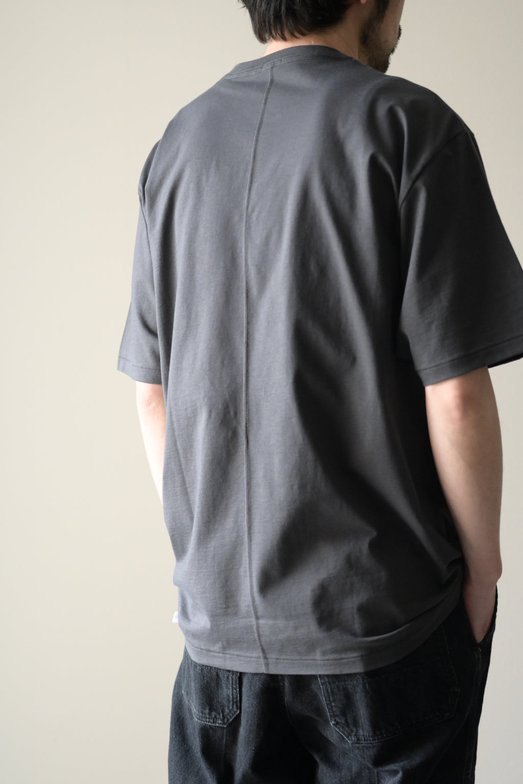 phebus  - COTTON JERSEY T-SHIRT [CHARCOAL]