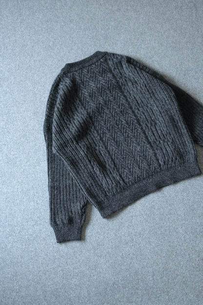 YASHIKI - Sekkei mohair Knit [BLACK]