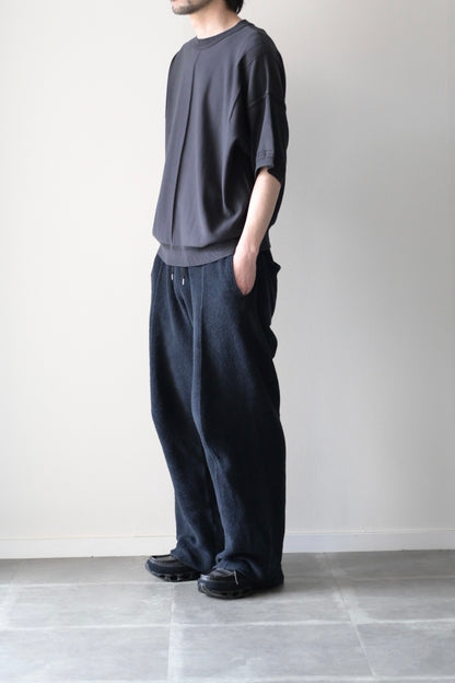 YASHIKI (ヤシキ) - Mebuki S/S Knit [CHARCOAL]