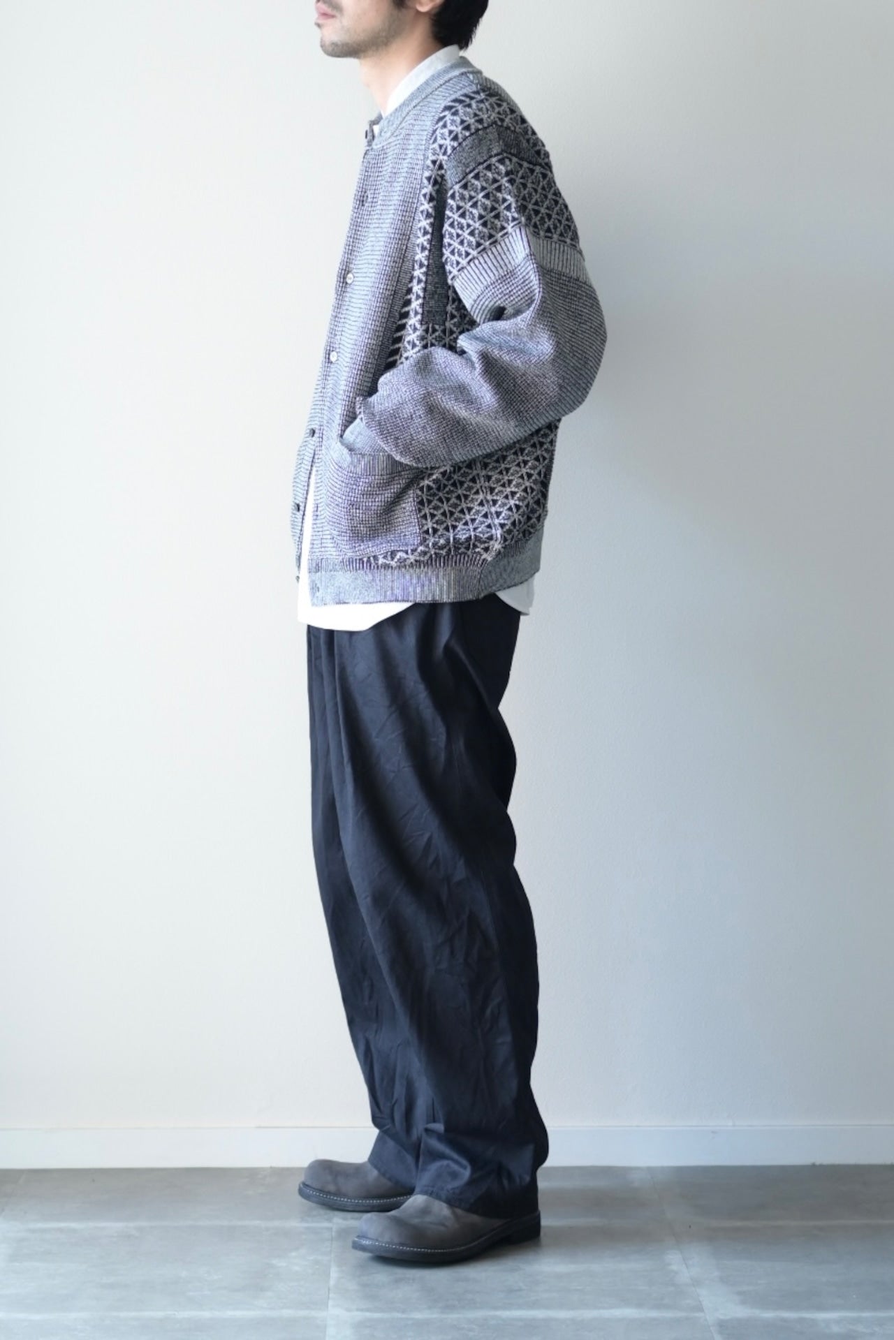 YASHIKI - Ginka Cardigan [MIX-GRAY]