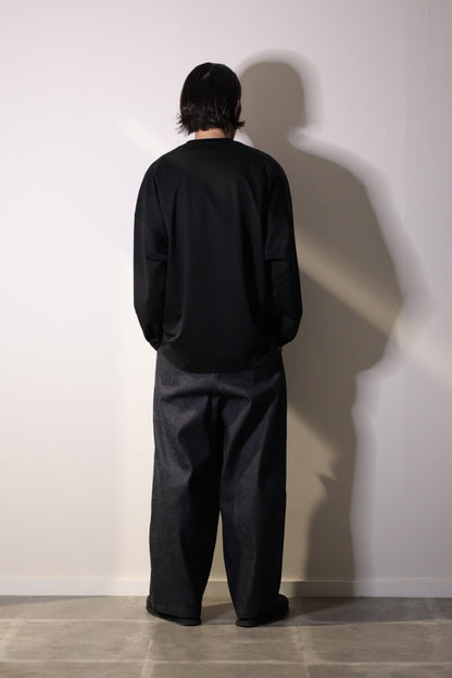 VU - basic long t-shirts [BLACK]