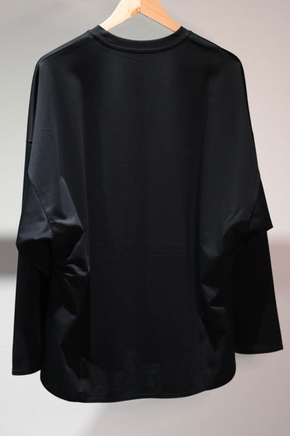 VU - basic long t-shirts [BLACK]