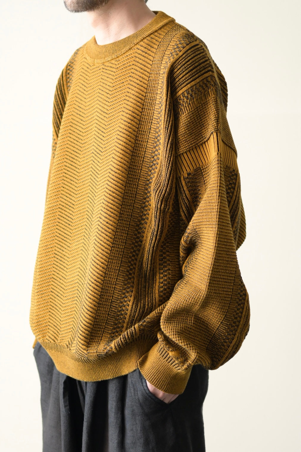 YASHIKI - Yunagi Knit [MUSTARD]