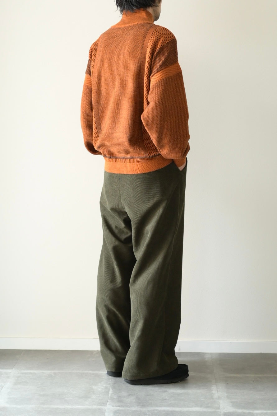 YASHIKI - Karita Half Zip Knit [ORANGE]