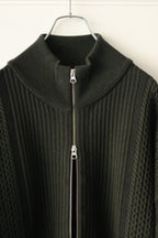 YASHIKI - Akiiro Drivers Knit [DARK-OLIVE]
