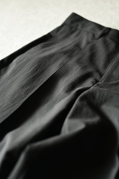 SAYATOMO - 1-Tack Baggy Slacks [BLACK]