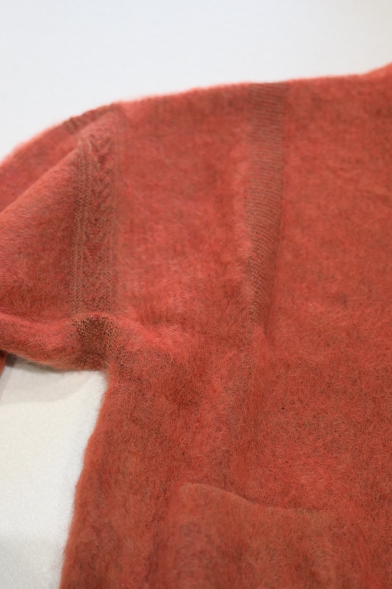 YASHIKI - Akane mohair Cardigan [ORANGE]