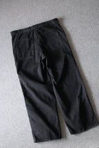 phebus  - SULFUR DYE DENIM BELTED PANTS [BLACK]