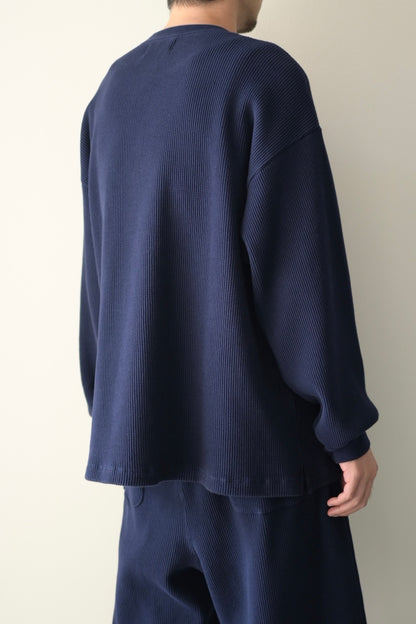 wonderland - Waffle L/S [DARK NAVY]