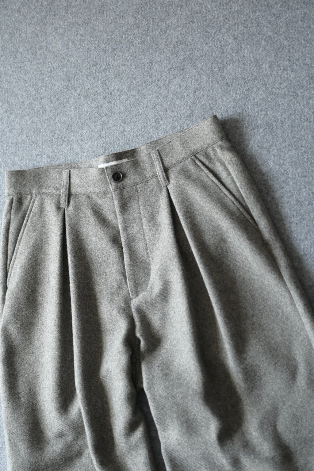 SAYATOMO  - 2-Tack Wide Trousers [GRAY]