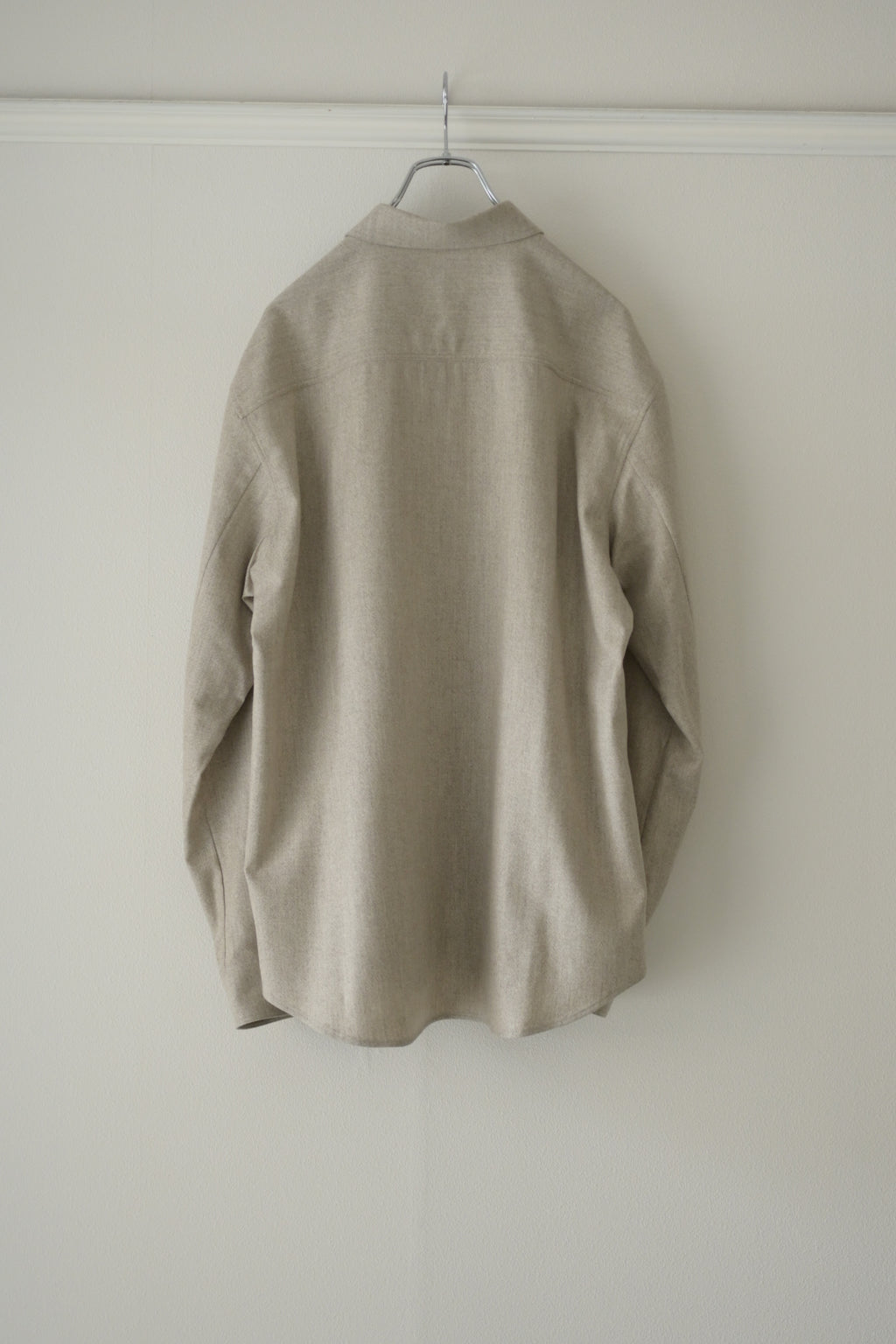 Yamauchi - Blue Fox x Yak x Wool Double Stitch Shirt