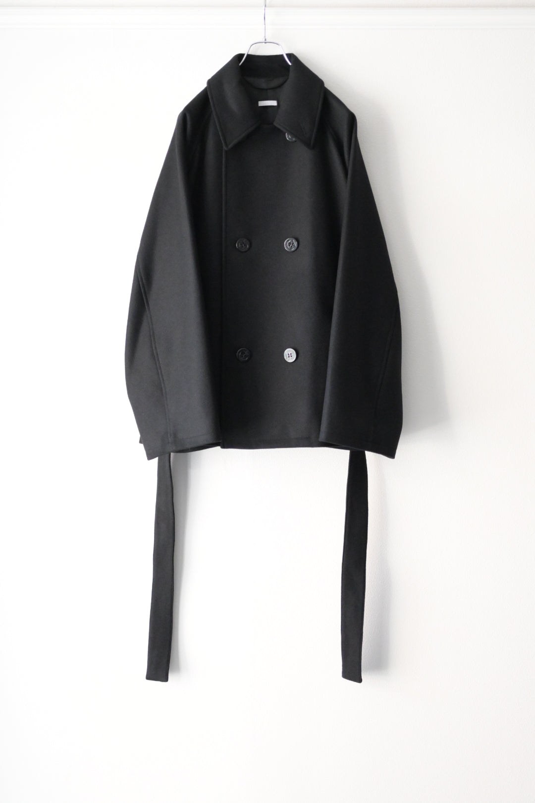 Blanc YM - Wool Raglan Pea Coat
