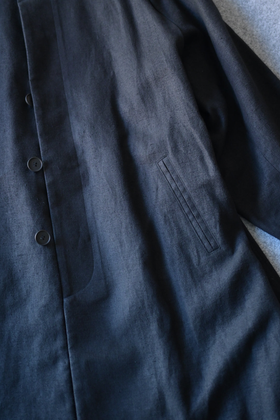 Blanc YM - HEMP OVERSIZE BALMACAN COAT