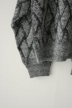 YASHIKI - Ochiba mohair Knit [MIX-GRAY]