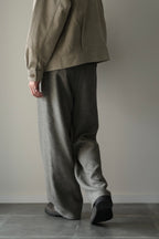 SAYATOMO  - 2-Tack Wide Trousers [GRAY]