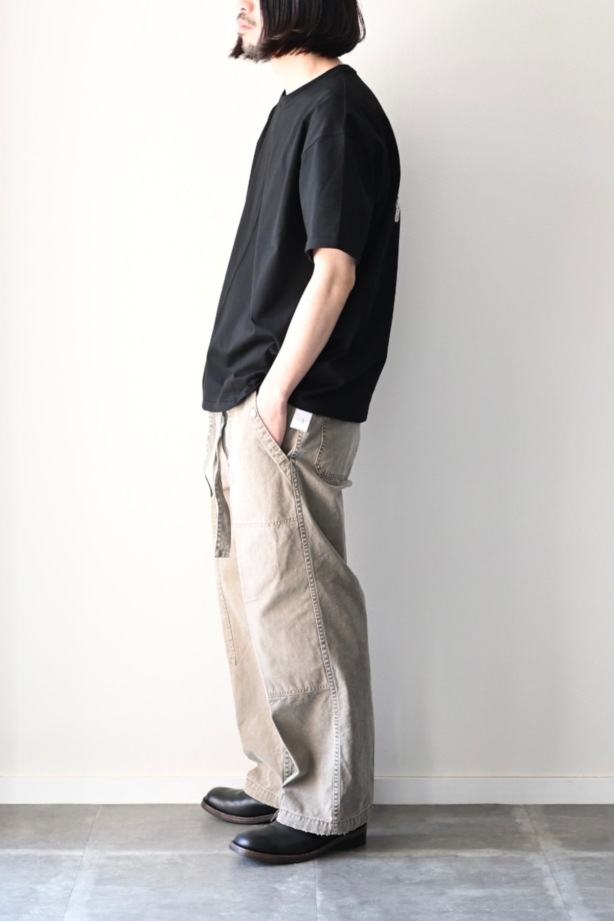 phebus  - TWO BIRDS T-SHIRT [BLACK]