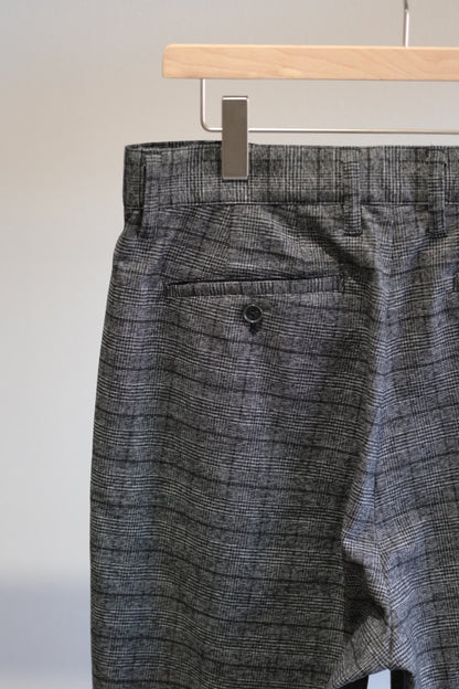 SAYATOMO - 1-Tack Wide Trousers [GRAY(CHECK)]