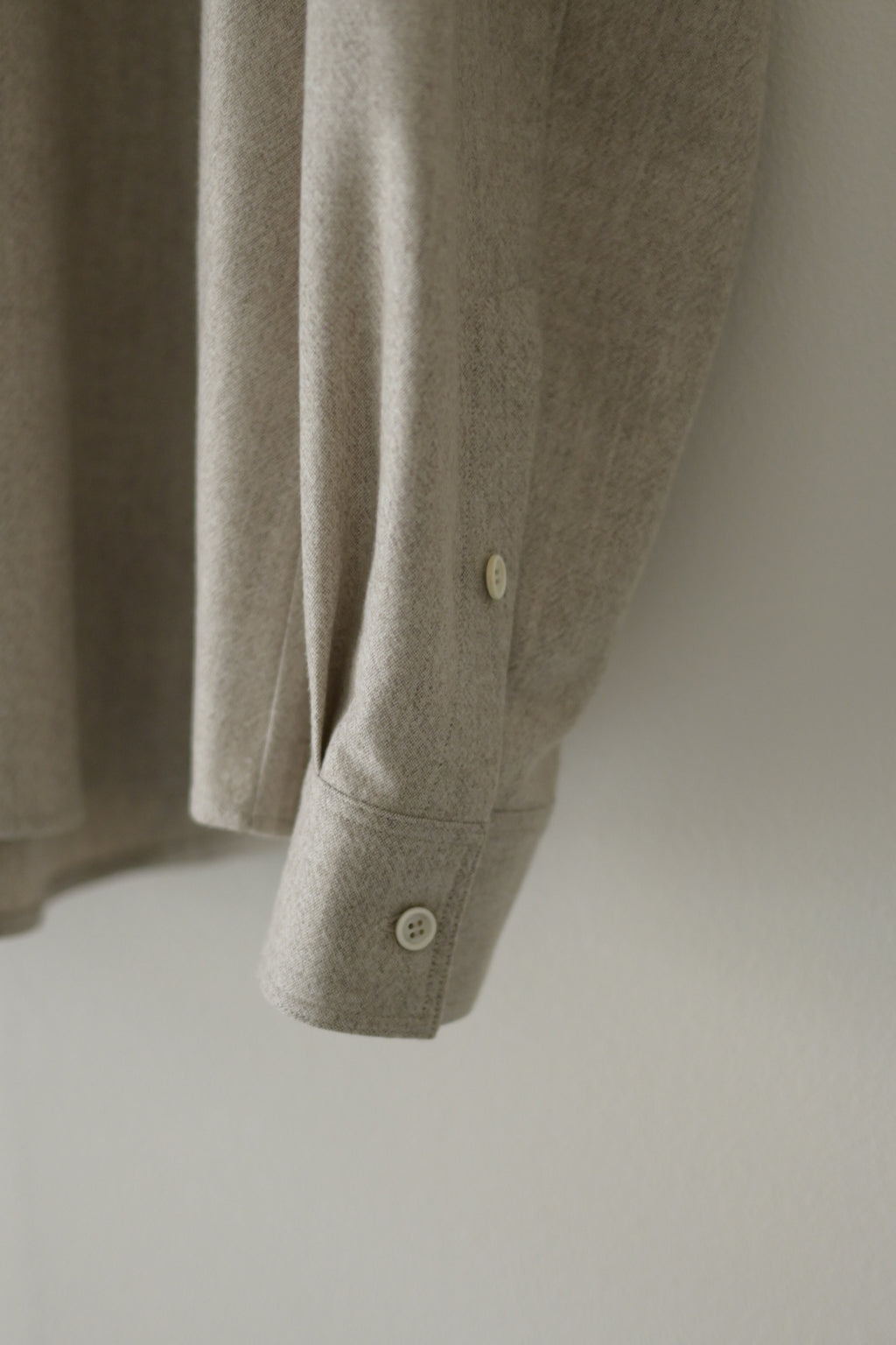 Yamauchi - Blue Fox x Yak x Wool Double Stitch Shirt