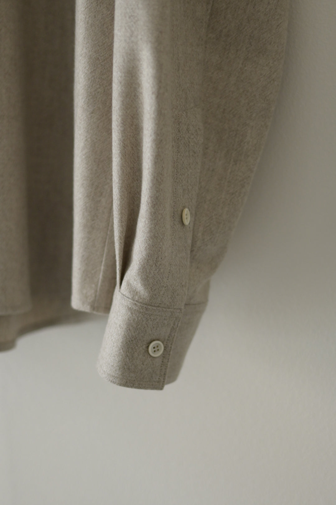 Yamauchi - Blue Fox x Yak x Wool Double Stitch Shirt
