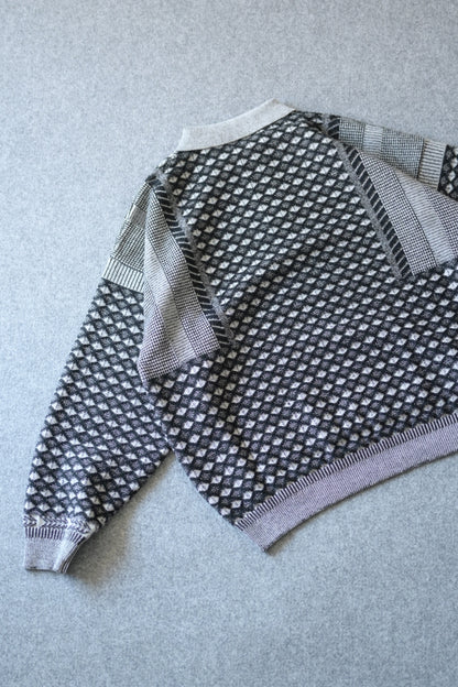 YASHIKI - Rikka Knit Polo [MIX-GRAY]