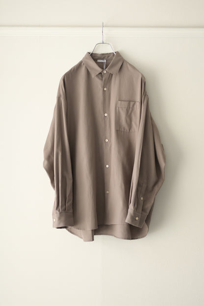 Blanc YM ブランワイエム Soft Oxford Wide Shirts ベージュ