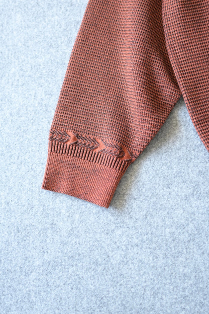 YASHIKI - Fuyushigure Half Zip Knit [ORANGE]