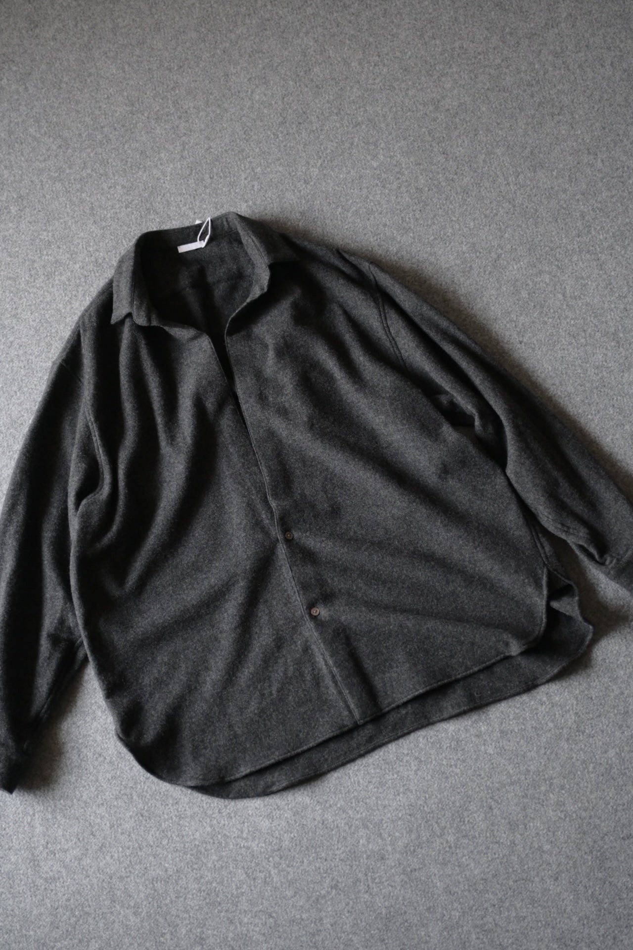 Blanc YM - CASHMERE SHIRT JACKET [CHARCOAL GRAY]