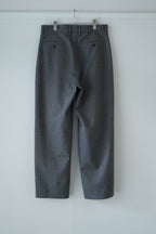 SAYATOMO - 2-Tack Herringbone Wide Slacks
