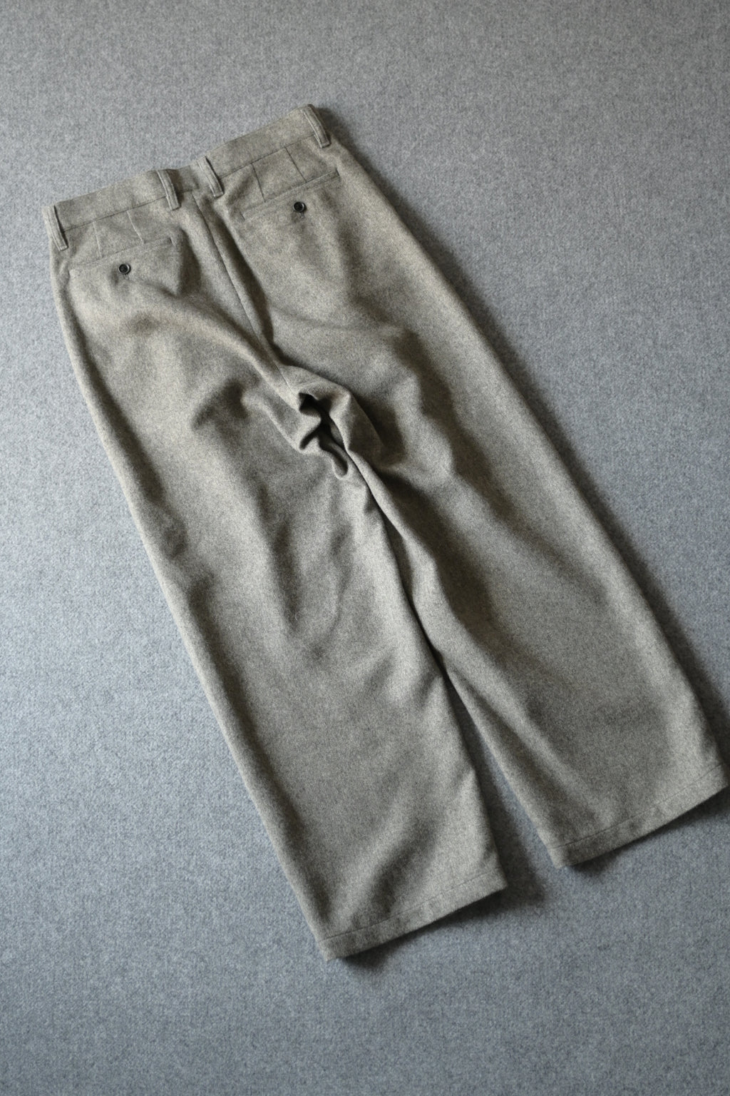 SAYATOMO  - 2-Tack Wide Trousers [GRAY]
