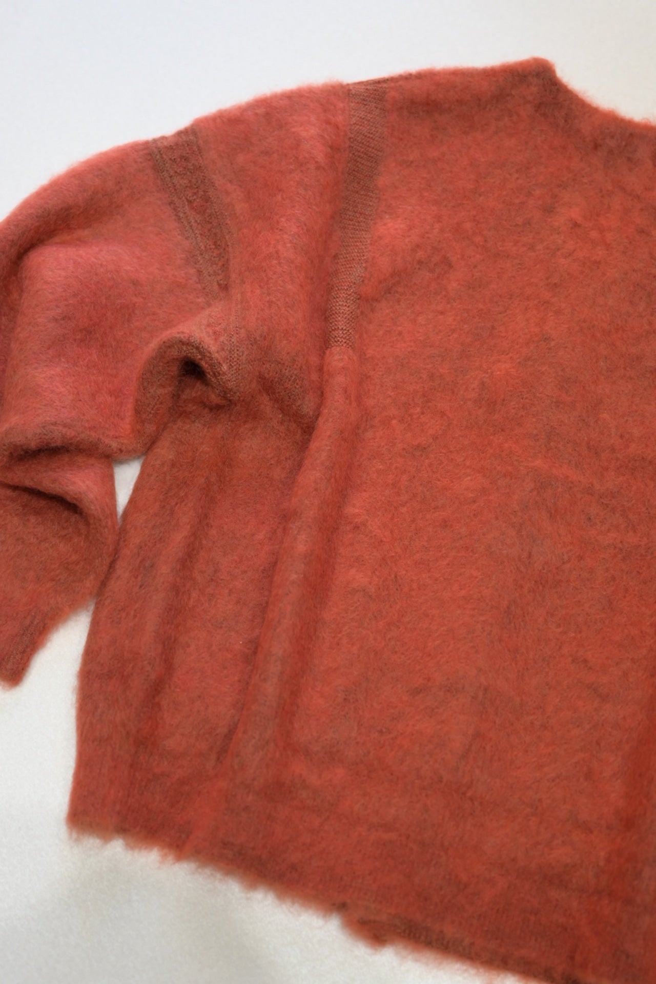 YASHIKI - Akane mohair Cardigan [ORANGE]