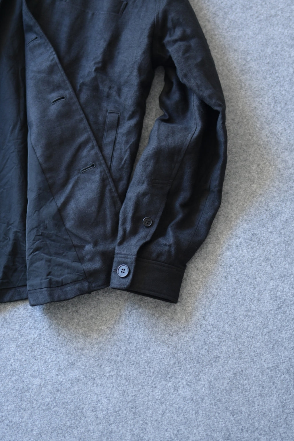 Yamauchi - Hemp flannel shirt jacket