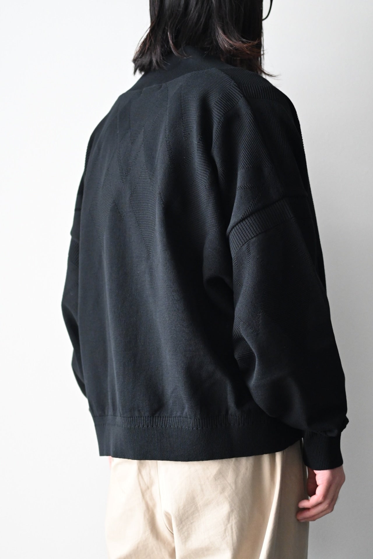 YASHIKI - Seika Knit Blouson [BLACK]
