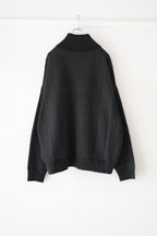 YASHIKI - Karita Half Zip Knit [BLACK]