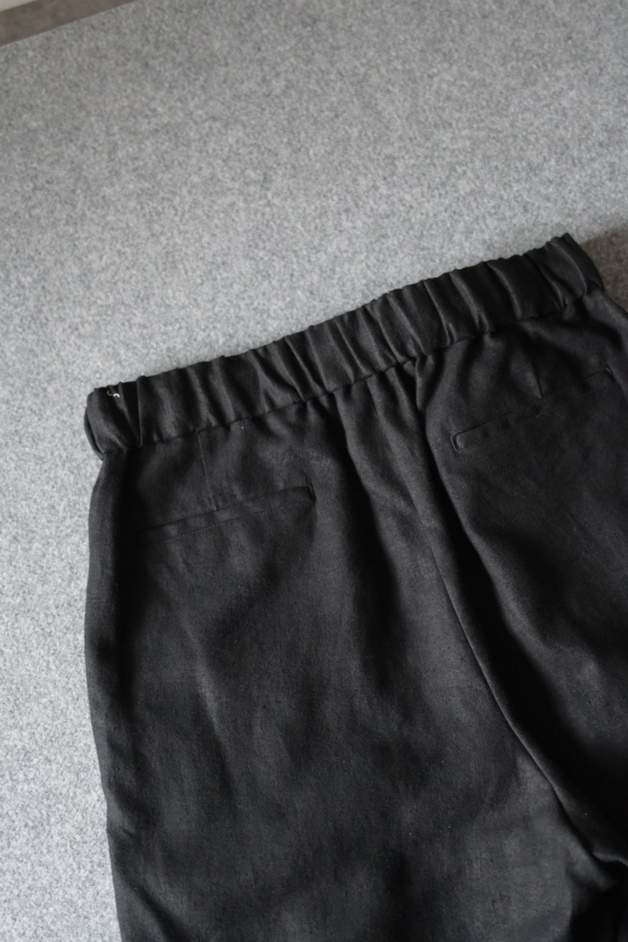 Blanc YM - HEMP BROWSING PANTS [BLACK]