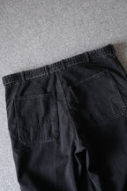 phebus  - SULFUR DYE DENIM BELTED PANTS [BLACK]