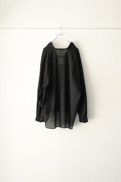 Blanc YM (ブランワイエム) - Superior Cotton Skipper Shirts [Black]