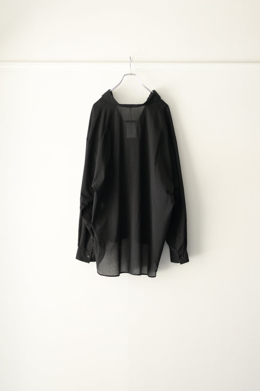 Blanc YM (ブランワイエム) - Superior Cotton Skipper Shirts [Black]
