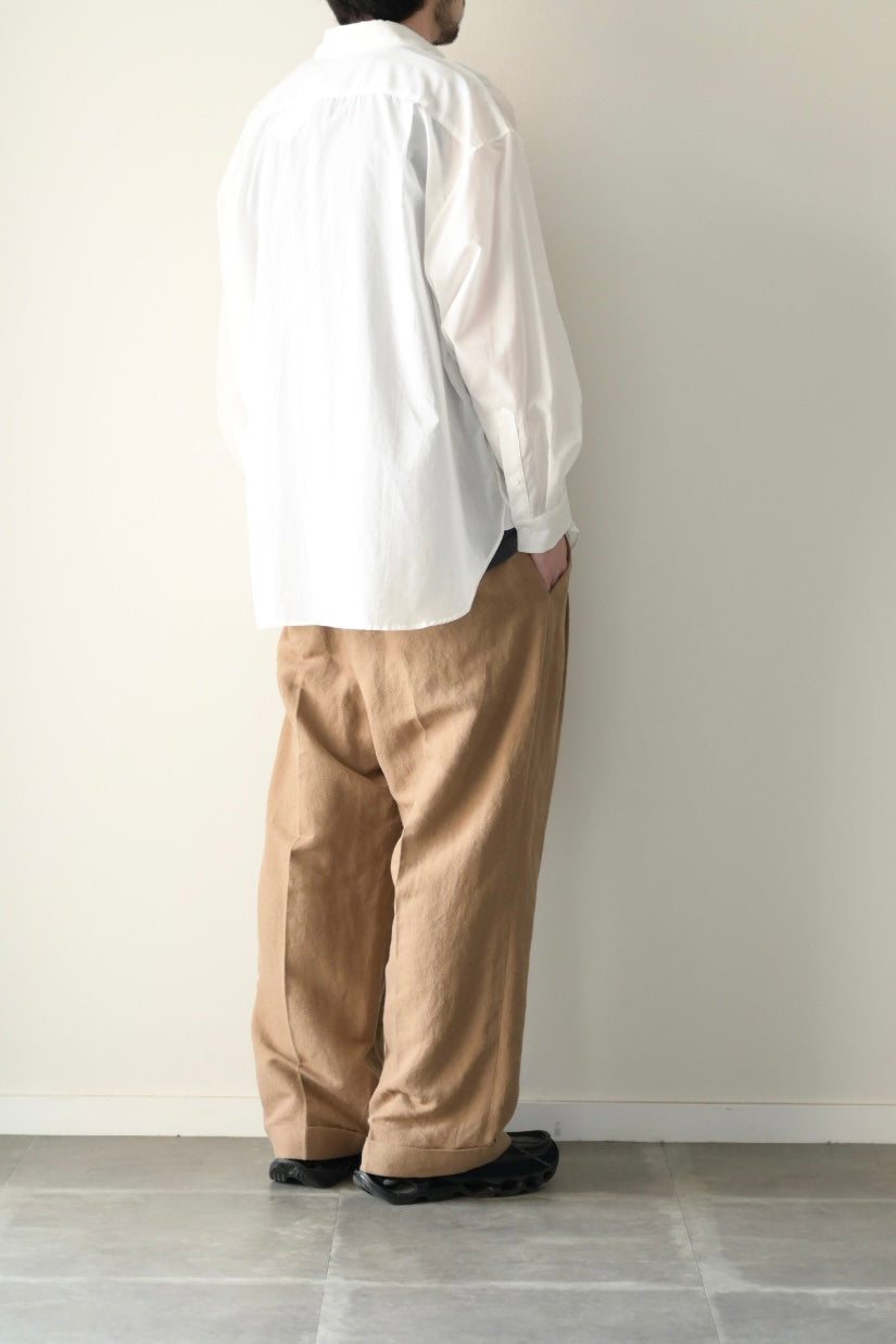 Blanc YM  - Superior Cotton Wide Shirts [White]