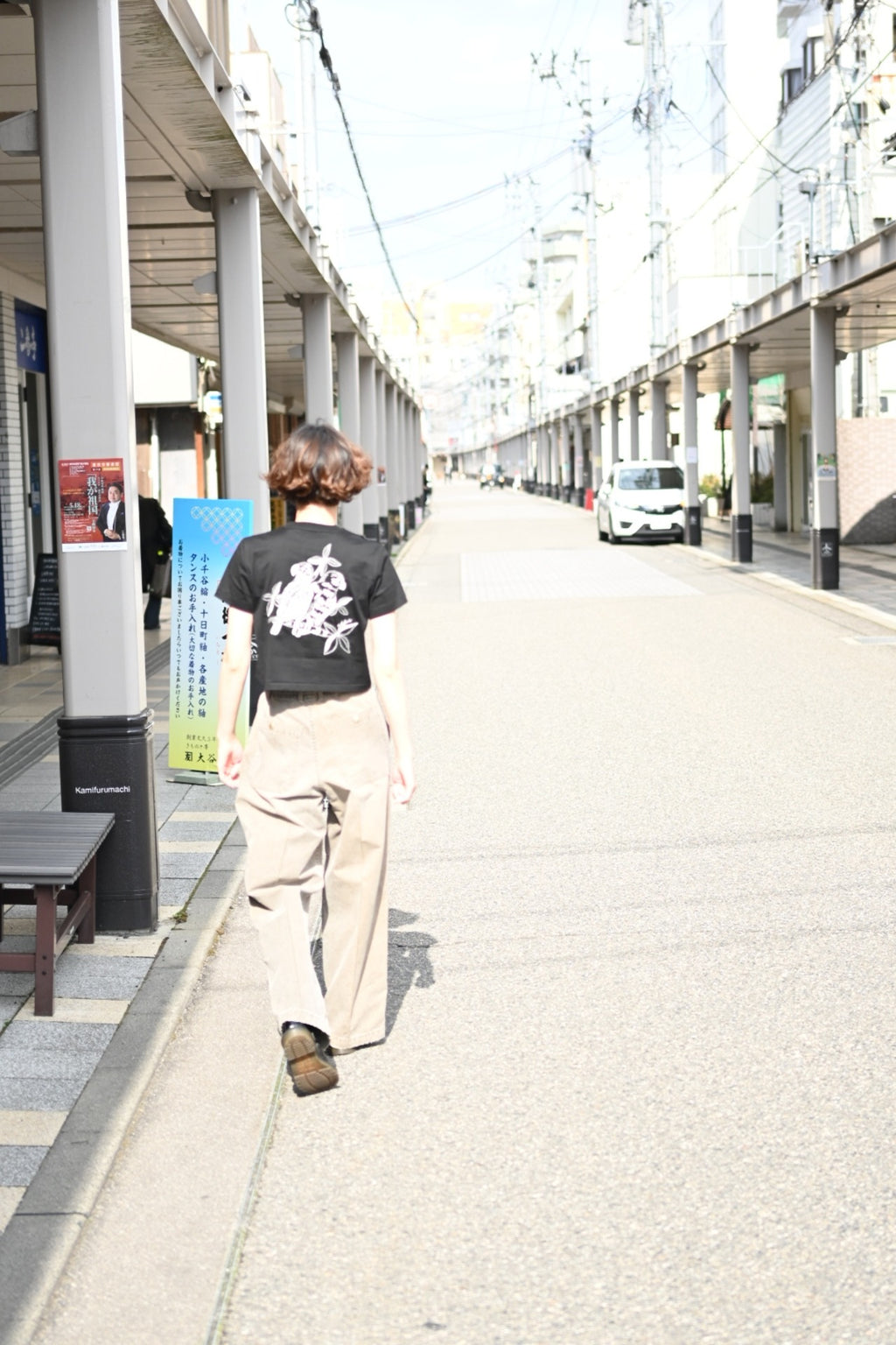 phebus  - TWO BIRDS T-SHIRT [WHITE]
