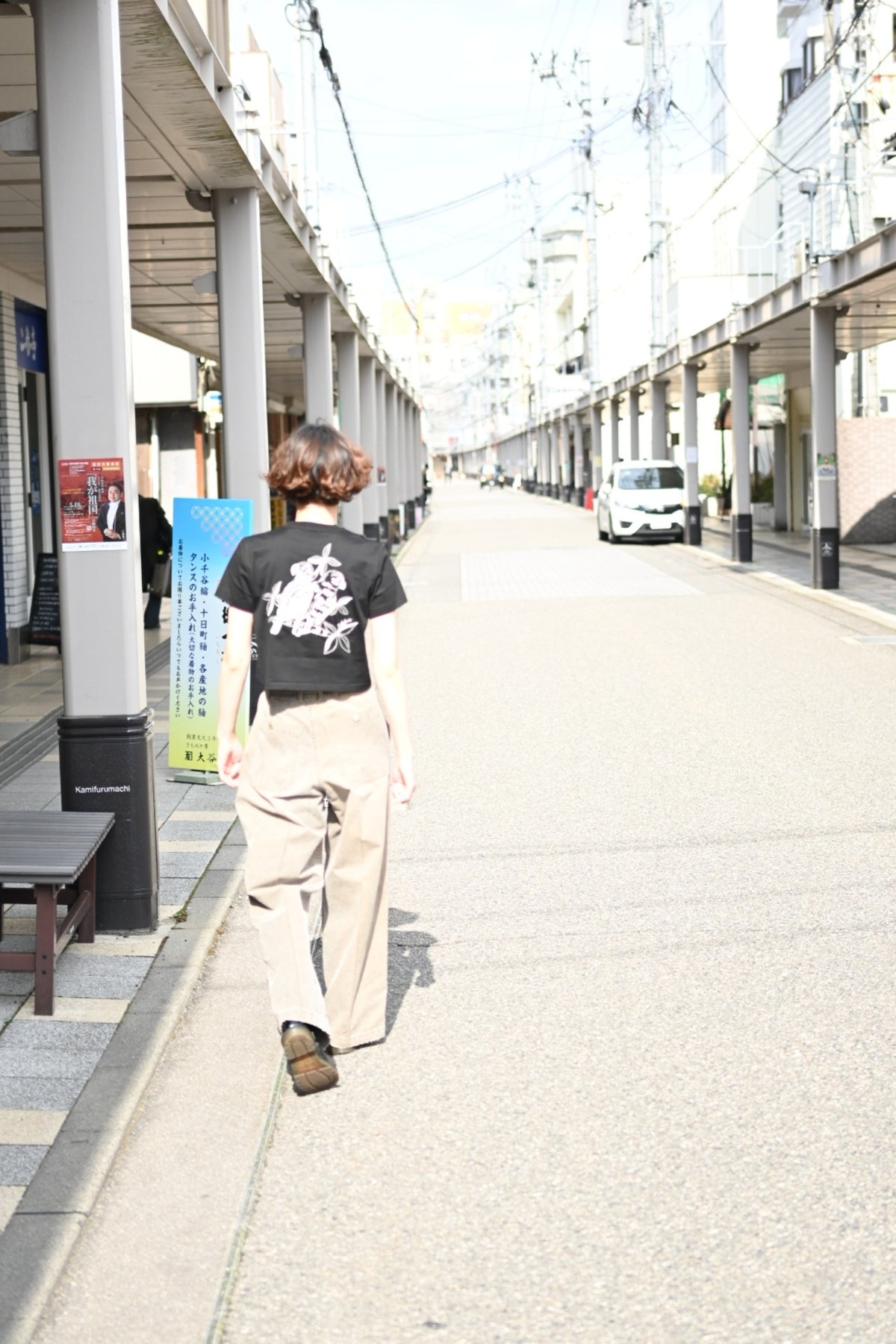 phebus  - TWO BIRDS T-SHIRT [WHITE]